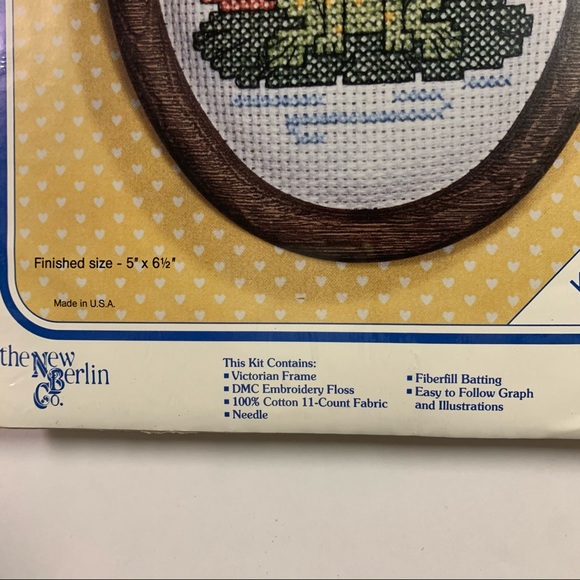 Counted Cross Stitch Kit frog "have a hoppy Day" craft NEW made in USA - Picture 8 of 11